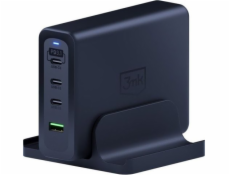 3mk nabíjecí stanice Hyper Charging Station, 240 W, GaN, 3x USB-C + 1x USB-A