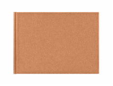 Hama Wrinkled Bookbound 24x17 36 white pages brown 7614