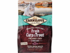 Carnilove Cat Fresh Carp & Trout - Sterilized 2kg granule pro kočky