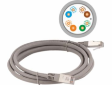 Alantec Patch-cord F/UTP kat.5e PVC 7,0m šedý