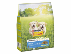 Friskies Pro štěňata Junior s kuřetem, zeleninou a mlékem PŘES 3 KG