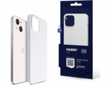 3mk ochranný kryt Hardy Silicone MagCase pro Apple iPhone 15, Silver-White