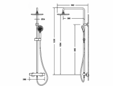 Sprchový set s termostatickou baterií Domoletti ST-98001A