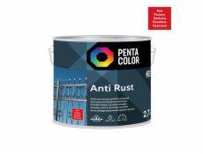 barva Pentacolor Antirust, červená, 2,7l