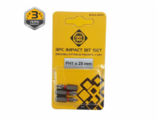 Šroubovací bity Forte Tools PH1, 25 mm, 3 ks