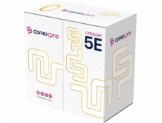 Kabel Conexpro FTP kabel ekonomy venkovní, CAT5e, PE, 24AWG, 305m, černý