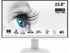 MSI monitor PRO MP243XW, 23,8  IPS/1920 x 1080 FHD/100Hz/1ms/DP/HDMI/bílá