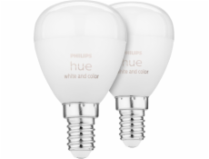 Philips Hue LED Luster E14 2pack 5,1W 470lm White Color Amb. BT