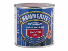 Barva na kov Hammerite Smooth, červená, 0,25l