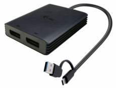 I-Tec USB-A/USB-C Dual 4K DP Video Adapter 