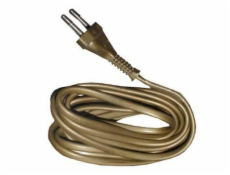 Kabel se zástrčkou ZAMEL, 5 m, barva bronz