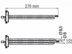 Topné těleso GNALI BOCIA 420, 2 kW H