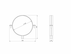 Držák EUROPLAST SBO160, O 160 mm