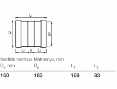 Lauko kanalizacijos dviguba mova Wavin, O 160 mm