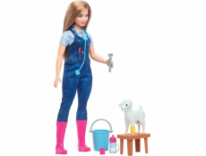 Figurka veterináře Mattel Barbie Farm