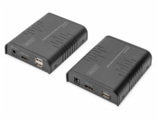 DIGITUS DS-55529 HDMI KVM IP Extender sada, Full HD, 60 Hz, 120m, černá