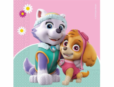 PROCOS Paw Patrol Skye a Everest narozeninové ubrousky - 33 cm - 20 ks univerzální