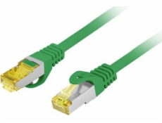 Patchcord Cat. 6A S/FTP LSZH CU 1M Green Fluke