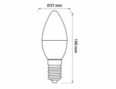 LEMP LED E14 C37 5W 500LM 4000K