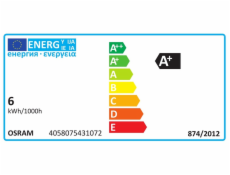 LED žárovka Osram B35, 5,5W, E14, 2700K, 470lm, mat.