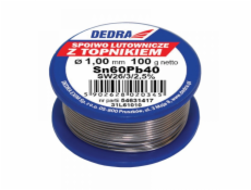 Dedra spájka s Pb60Sn40 tavivom 1mm 100g na cievke - 31L61010