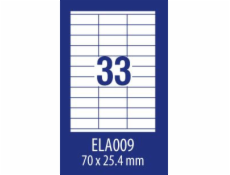 Avery Zweckform LABEL ZF ECONOMY 70X25.4MM 009 100ARK LABEL E100 ELA009 - ELA009