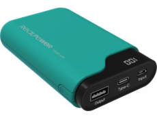 Powerbanka Realpower PB-7500C 7500mAh zelená