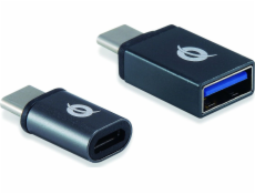 Conceptronický USB adaptér DONN04G USB-C - USB sivý (DONN04G)