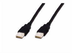 Digitus USB-A - USB-A USB kábel 1,8 m čierny (AK-300100-018-S)