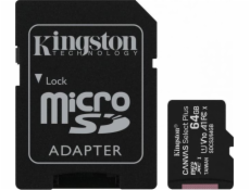 MicroSDXC karta Kingston Canvas Select Plus 64 GB Class 10 UHS-I/U1 A1 V10 (SDCS2/64 GB)