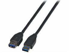 EFB USB kábel USB-A – USB-A 1,8 m čierny (K5237.1,8)