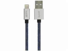 Holdit USB-A - Lightning kábel 1 m tmavo modrá (612663)