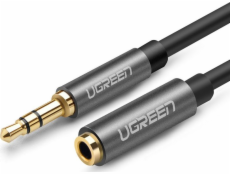 Kábel Ugreen Jack 3,5mm - Jack 3,5mm 1m strieborný (UGR220GRY)