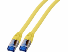 Patch kábel EFB RJ45 S/FTP, Cat.6A, Cat.7 RohCable TPE superflex, 0,15m, žltý (K5525FGE.0.15)