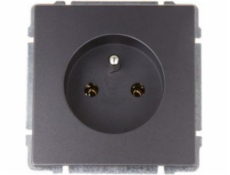 KOS Single socket Kos66 16A grafit (666034)