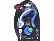 Naťahovacie vodítko Flexi New Comfort XS, 3 m, modré