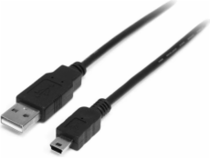 StarTech USB-A - miniUSB USB kábel 0,5 m čierny (USB2HABM50CM)