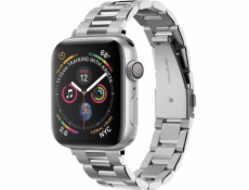 Spigen MODERN FIT BAND APPLE HODINKY 1/2/3/4/5 (38/40MM) STRIEBORNÉ