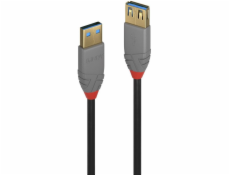 Lindy USB kábel USB-A – USB-A 0,5 m čierno-sivý (36760)