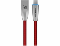 Usams USB-A – USB-C USB kábel 1,2 m červený (63813-uniw)