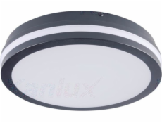 Kanlux Plafoniera LED BENO stropné svietidlo 24W NW-O-GR 1920lm 4000K IP54 33341