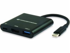 Concepttronic DONN01B USB-C stanica/replikátor - HDMI + USB-C + USB čierny (DONN01B)