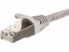 Patch kábel NetRack RJ45, kat. 6 FTP, 1m sivý - BZPAT16F