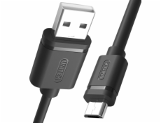 Unitek USB-A - microUSB USB kábel 1 m čierny (Y-C451GBK)