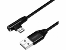 LogiLink USB-A - microUSB USB kábel 0,3 m čierny (CU0141)