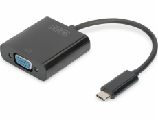 Digitus USB-C – VGA USB adaptér čierny (DA-70853)