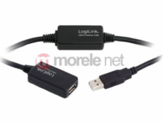 LogiLink USB-A - USB-A kábel USB 15 m čierny (UA0145)