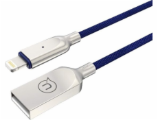 Usams USB-A – Lightning kábel 1,9 m modrý (IPYSUSB202)