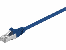 Goobay Patch cord F/UTP kat. 5e CCA modrá 0,5m (50127)