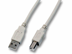 EFB USB kábel USB-A – USB-B 5 m sivý (K5255.5)